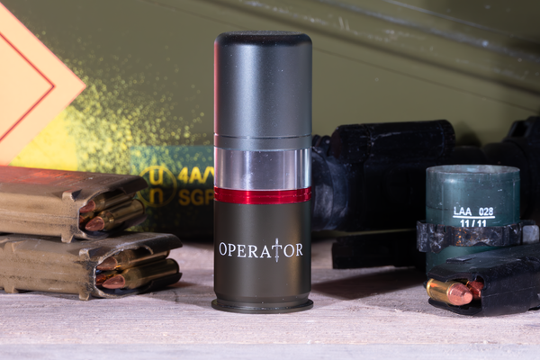 OPERATOR 40mm Aluminium CS Gas 'Grenade' flask