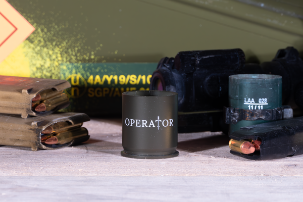 OPERATOR 40mm Aluminium Green 'Empty Shell Case' Shot Cup - Green